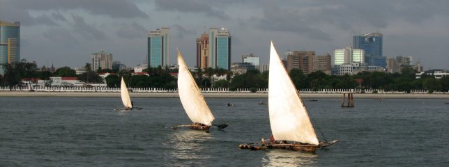 Dar es Salaam depuis la mer