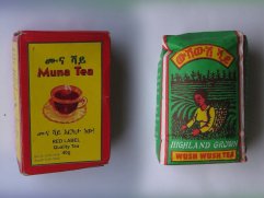 Paquets de thé éthiopien