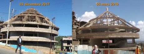 La construction avance lentement (Harar)