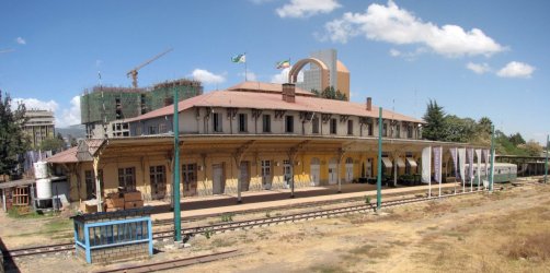 L'ancienne gare de Addis Abeba (côté voies)