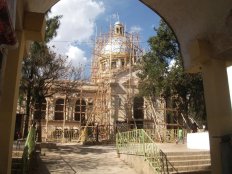 L'église Selassie est en réfection