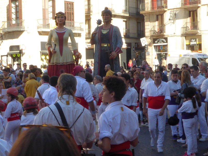 Les Géants de Catalogne (Plaça de Sant Jaume)