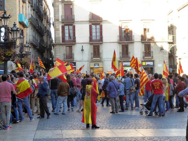 Manifestation des Loyalistes (Plaça de Sant Jaume)