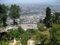Santiago vue depuis la colline