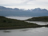 Ushuaia vue de l'Île Navarino (Puerto Williams)