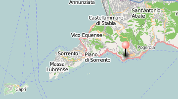 Localisation de la Côte Amalfitaine