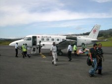 Avion de Airlink (atterrisage à Wewak)