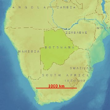 carte Afrique Australe cliquable (Amiglobe)