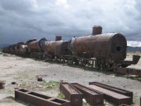 Cimetière de trains à Uyuni