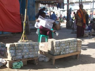 Changeur de billets à Hargeisa