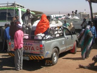 Transport de Qat près de Jujiga